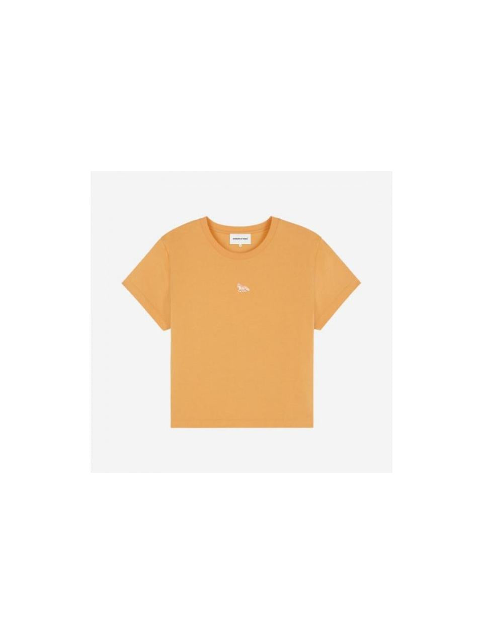 Maison Kitsune Fox Patch Baby T-Shirt Pink Cotton Women’s MW00105 KJ0008 P822