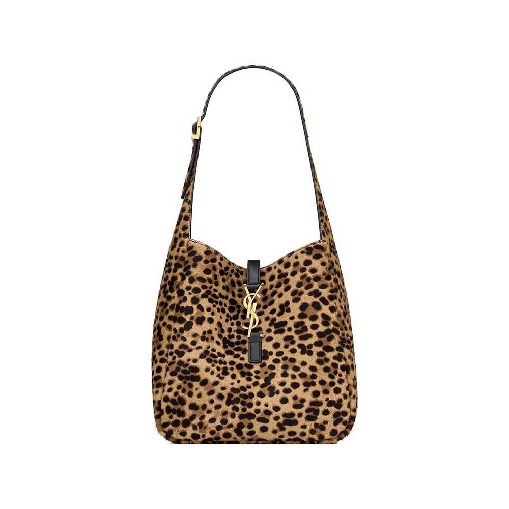 Saint Laurent Pony Hair Leather Shoulder Bag