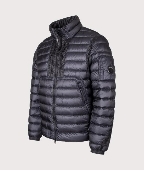 CP Company Black Nylon Zip-Up Jacket fo 21CMOW022A 110416A 888 TOTAL ECLIPSE DOM