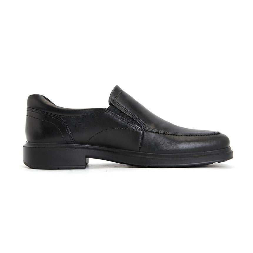 ecco Helsinki 2 Black Leather Slip-On Loafers for Men