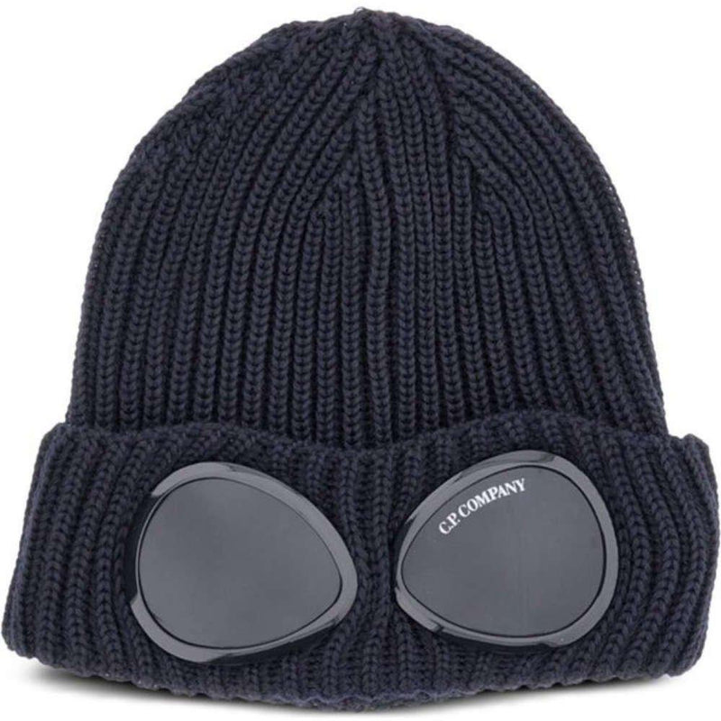 CP Company Extra Fine Goggle Beanie Eclipse Blue