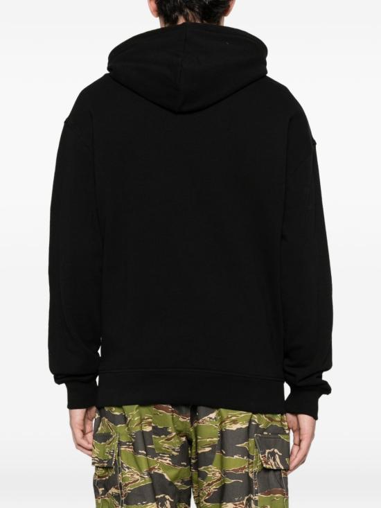ICECREAM Logo Print Hooded Sweatshirt for Women IC25488 BLACK DOM
