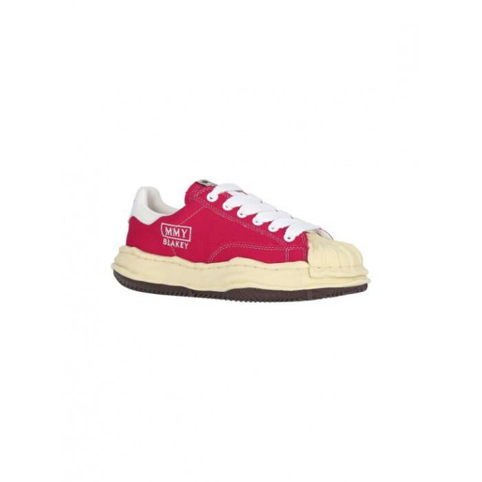 Maison Mihara Yasuhiro Blakey OG Sole Canvas Low-Top Sneakers Red A09 FW732