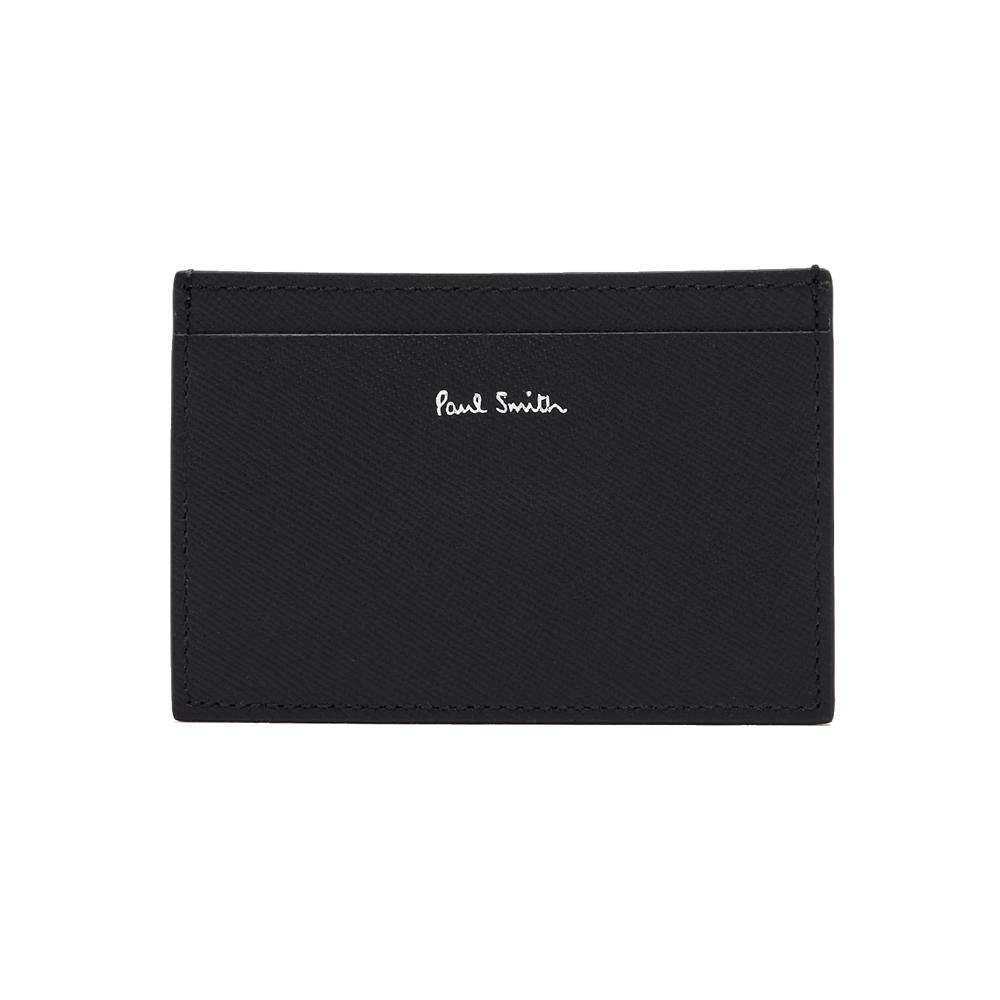Paul Smith Rainbow Logo Leather Card Holder Black M1A 4768 TGLECO 79