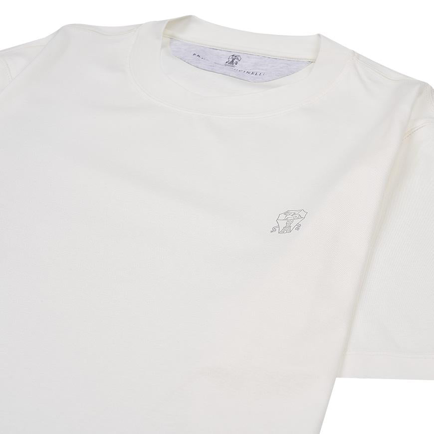 Brunello Cucinelli Men’s Logo Jersey T-Shirt