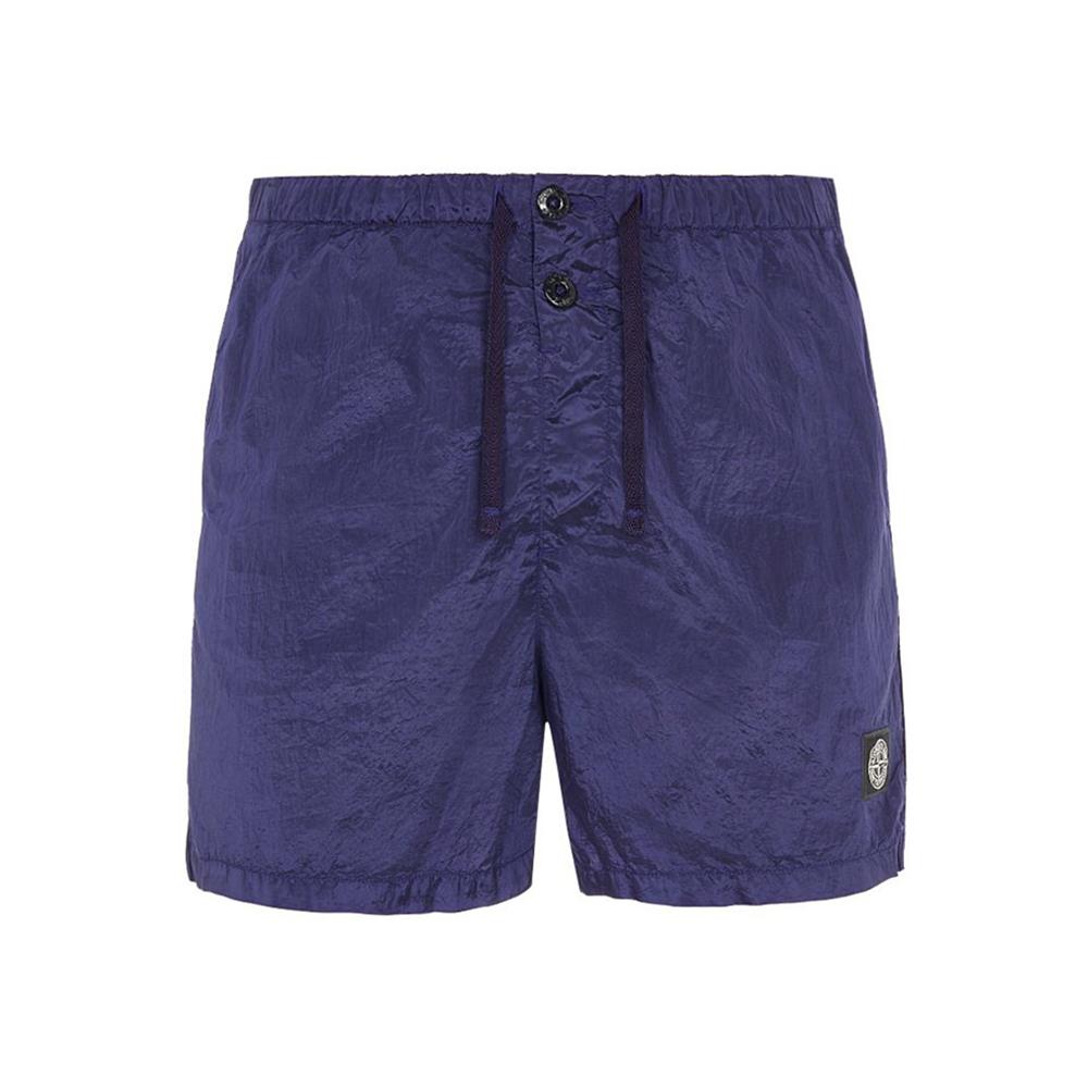 STONE ISLAND Logo Swim Shorts Navy