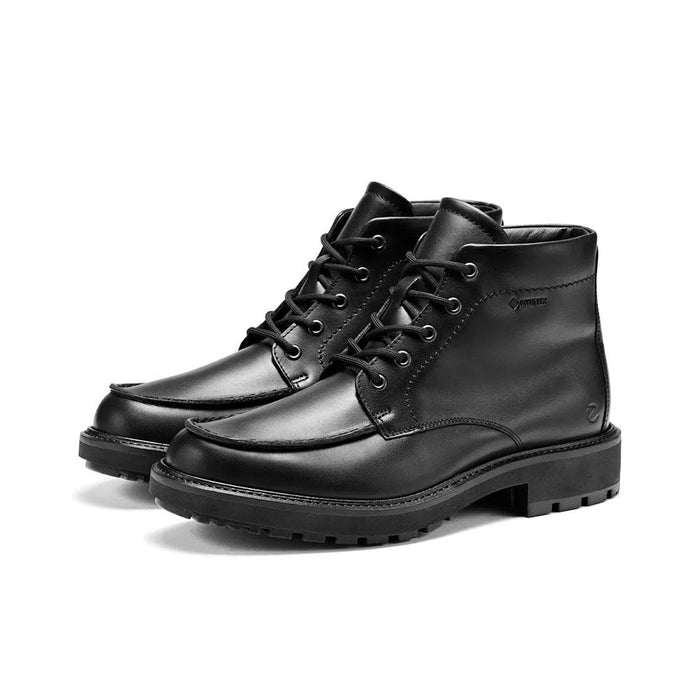 ecco Black Leather Chelsea Boots Men Metroful Oslo