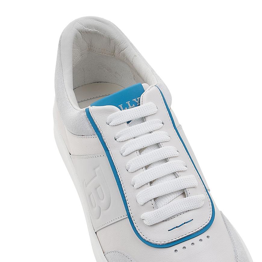 BALLY Men’s Leather Low-Top Sneakers White