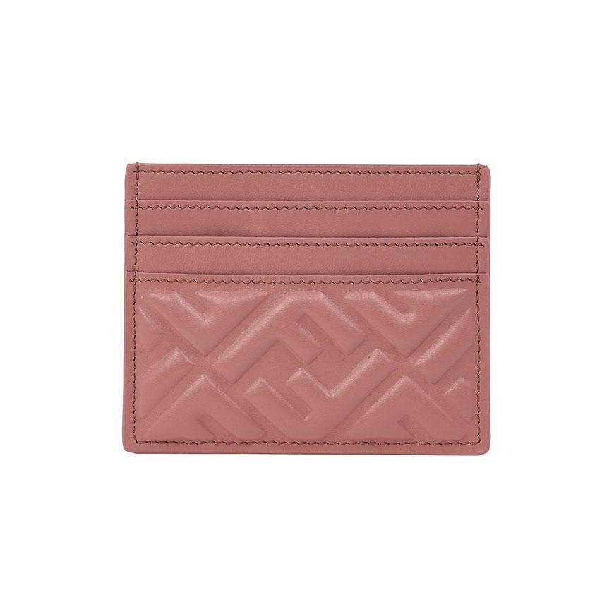 FENDI Women’s Baguette Leather Card Case Wallet Black