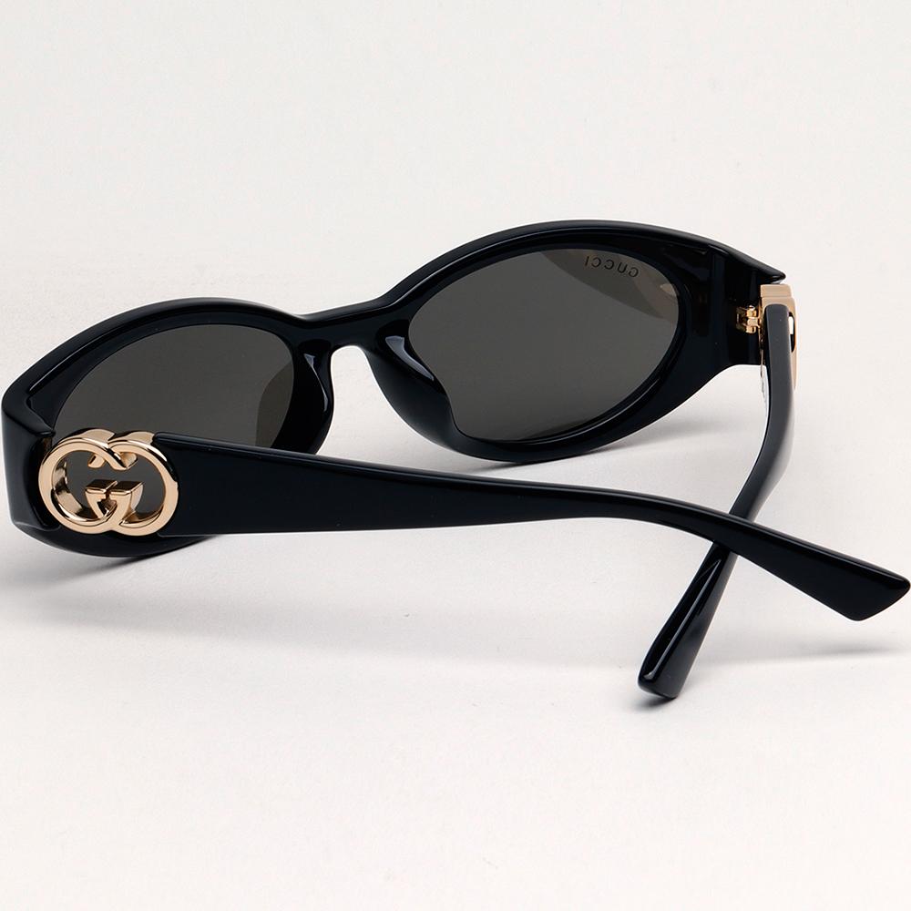 GUCCI Oval Sunglasses Asian Fit Women Acetate Frame GG1662SA 001