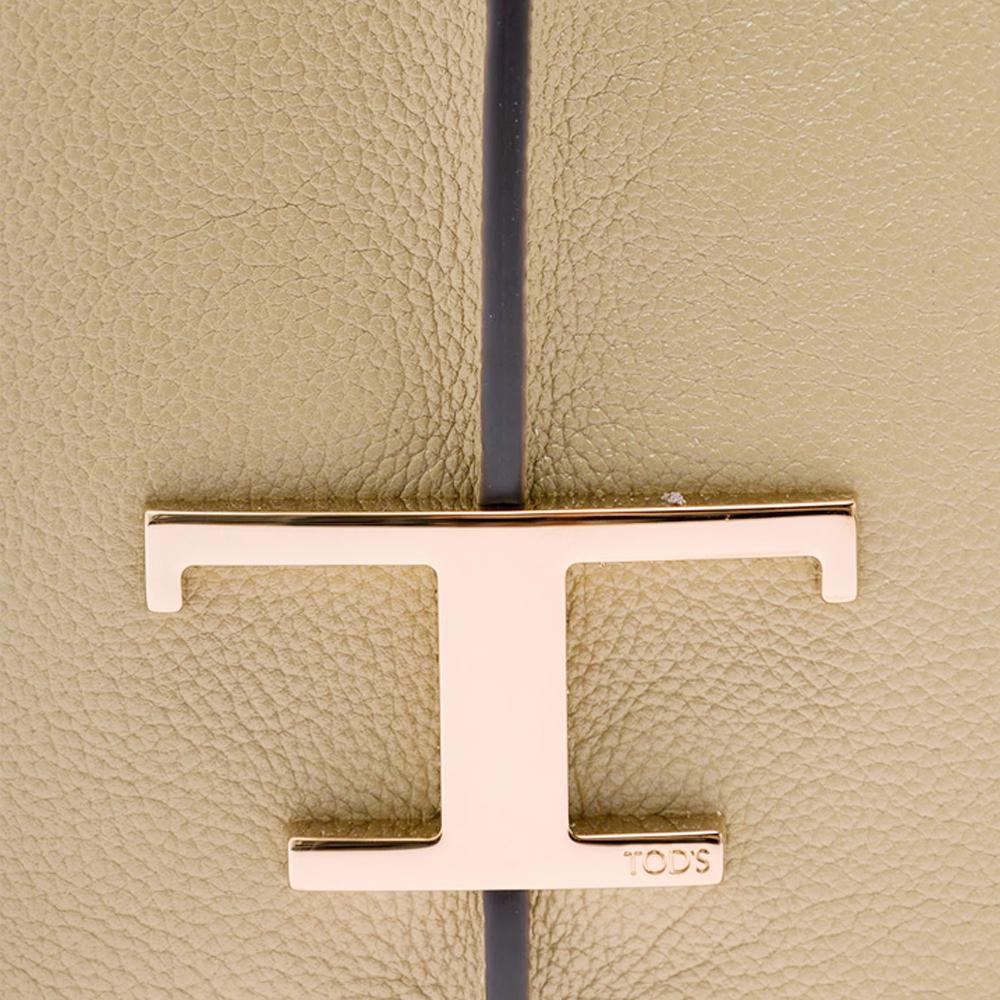 Tods Timeless Logo Bucket Bag Beige Crossbody XBWTSAQ0000 Q8E C600