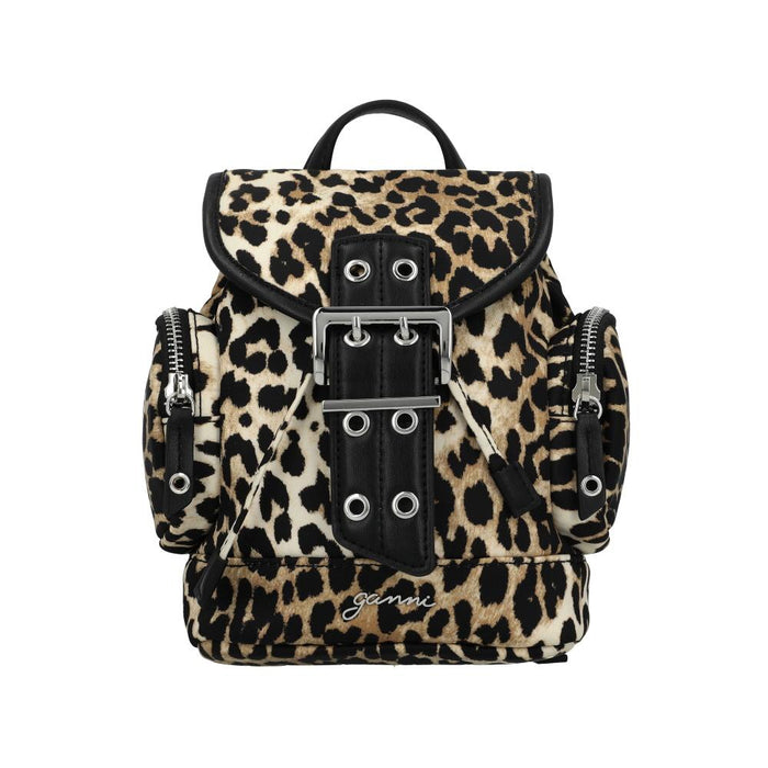 GANNI Leopard Nano Print Bucky Women’s Backpack B2010008 859