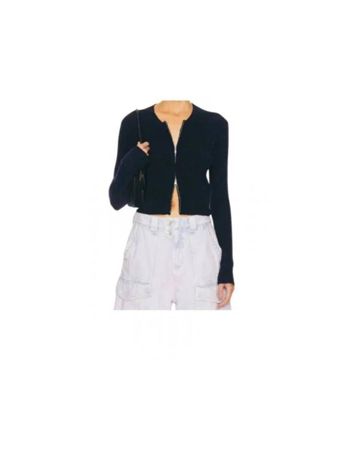 Isabel Marant OAKA Oka Wool Blend Cardigan Brown Round Neck