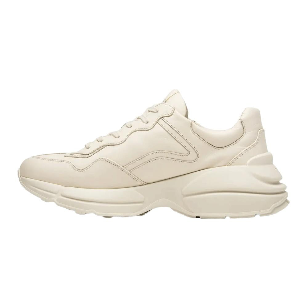 GUCCI Rhyton Men’s Low-Top Sneakers White Leather