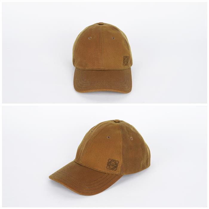 LOEWE Anagram Embroidered Logo Waxed Canvas Baseball Cap K820358X40 2140