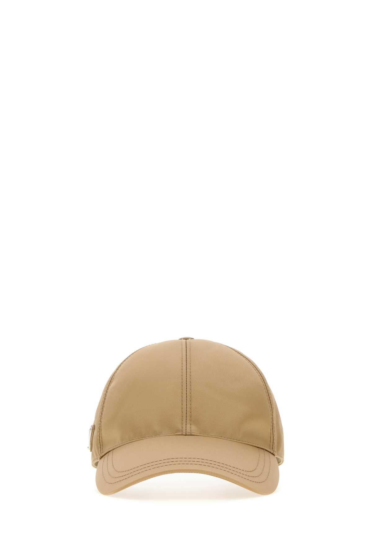 PRADA Black Cotton Logo Baseball Cap