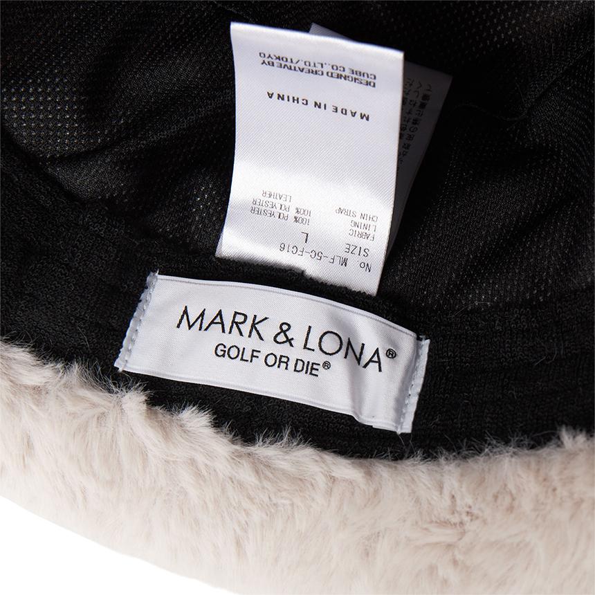 MARK&LONA Faux Fur Bucket Hat Unisex 5C FC16 WHITE