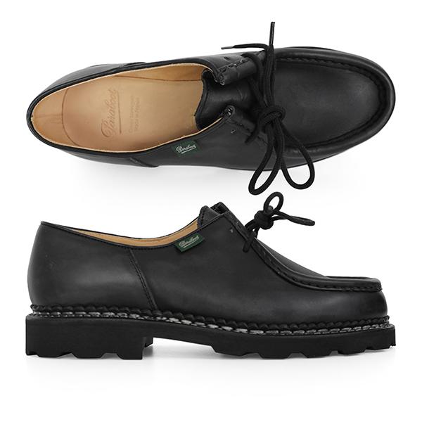 PARABOOT Black Leather Michael Loafers Men 7156 04