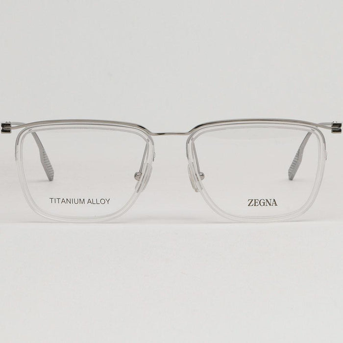 Zegna Titanium Silver Asian Fit Unisex Eyeglass Frames EZ5291 D 026