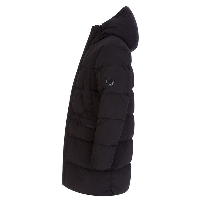 CP Company Lens Badge Puffer Jacket Black Men’s Down Coat