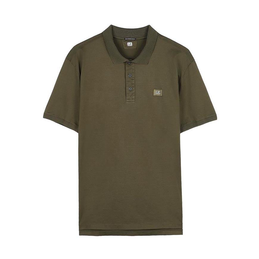 CP Company Mens Jersey Garment-Dyed Polo Shirt