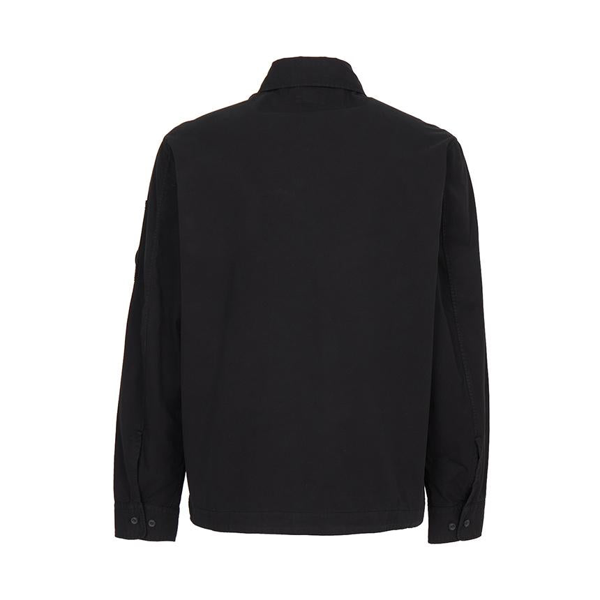 CP Company Men’s Overshirt Jacket Black Cotton Ripstop Jacket