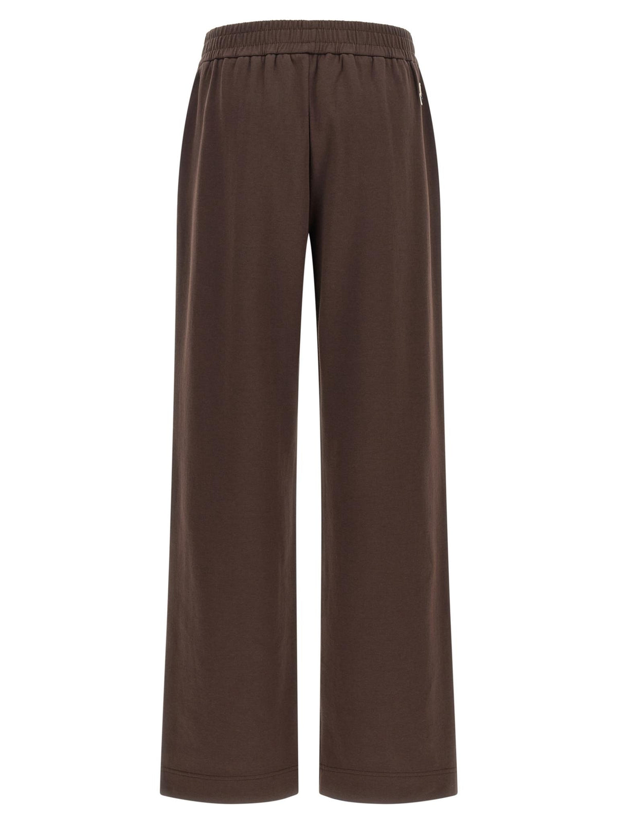 Moncler Navy Wool Blend Classic Trousers for Women