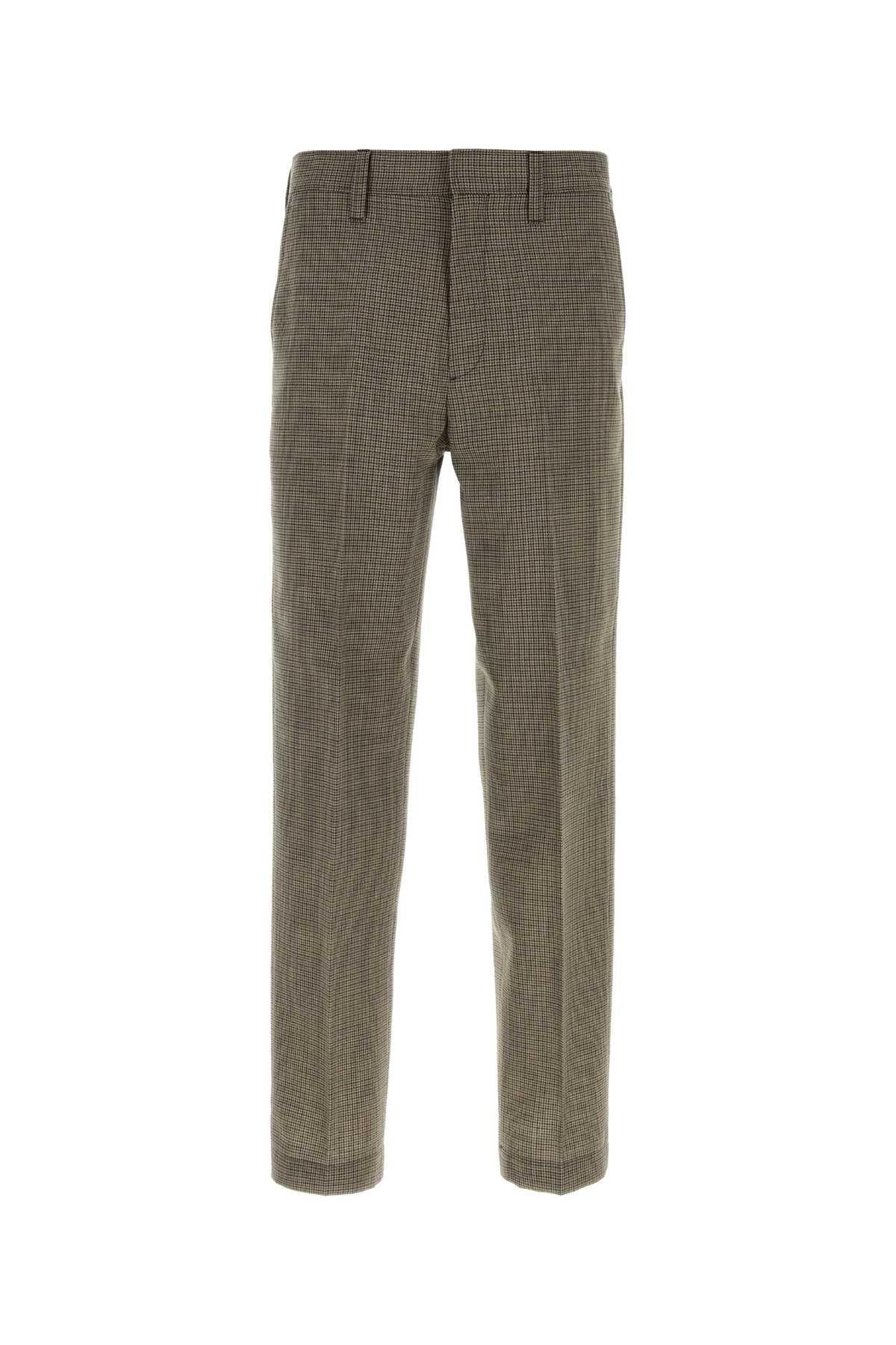 PRADA Gray Wool Trousers Men's Suit Pants