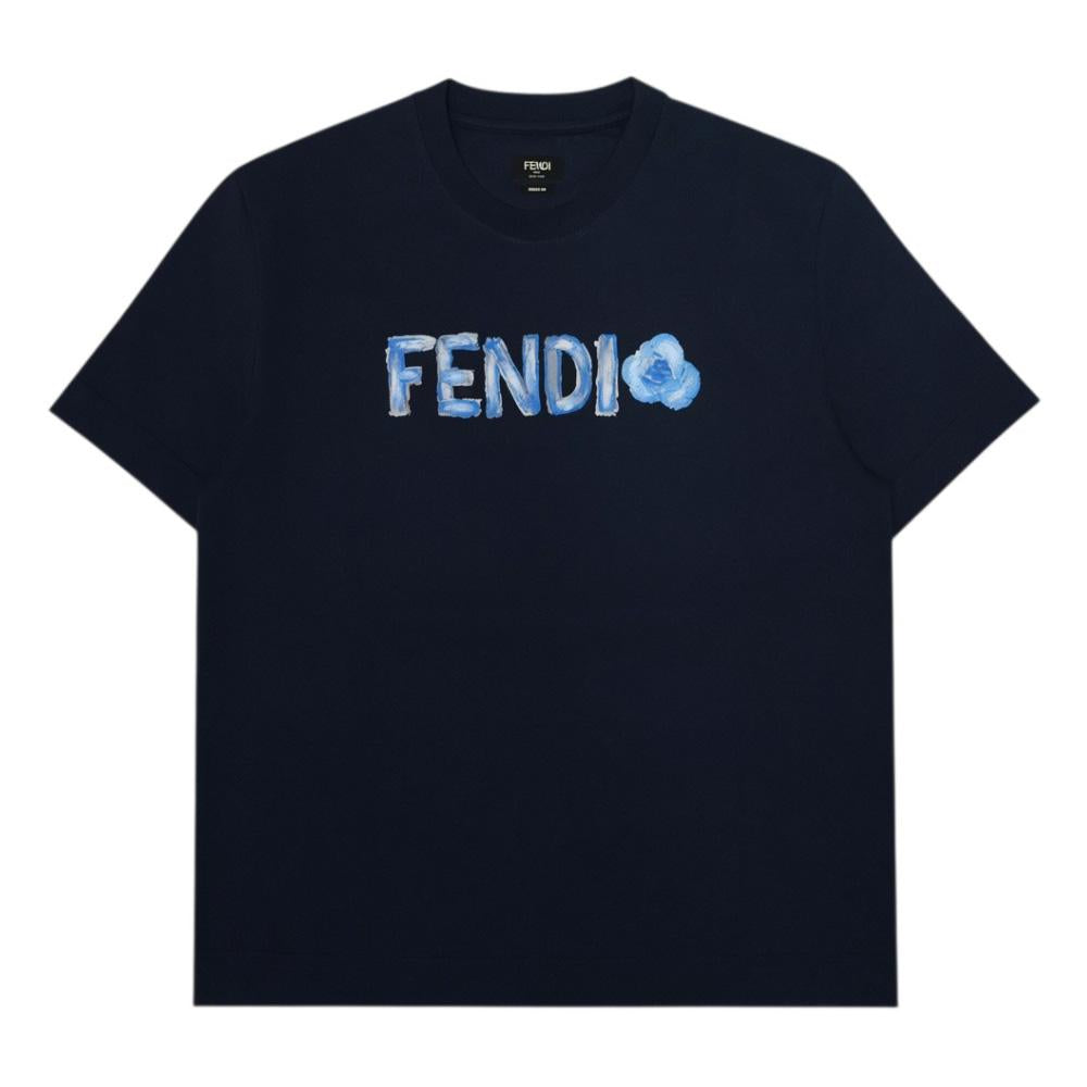 FENDI Logo Short Sleeve T-Shirt for Men