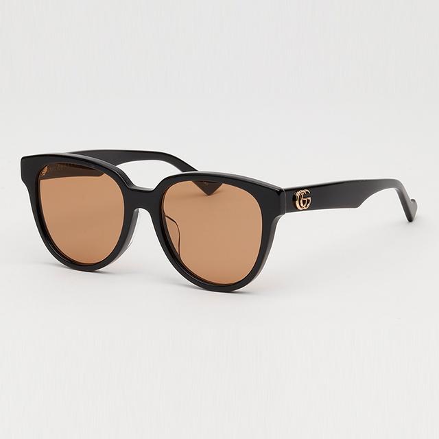 GUCCI Brown Black Acetate Asian Fit Sunglasses Unisex