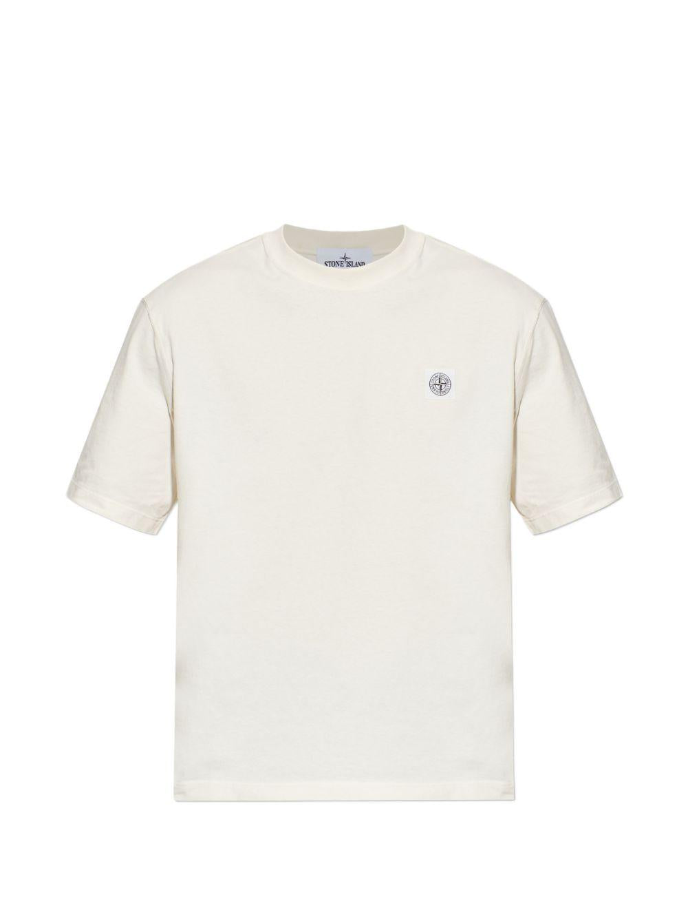 STONE ISLAND Short Sleeve Cotton T-Shirt Navy Men's