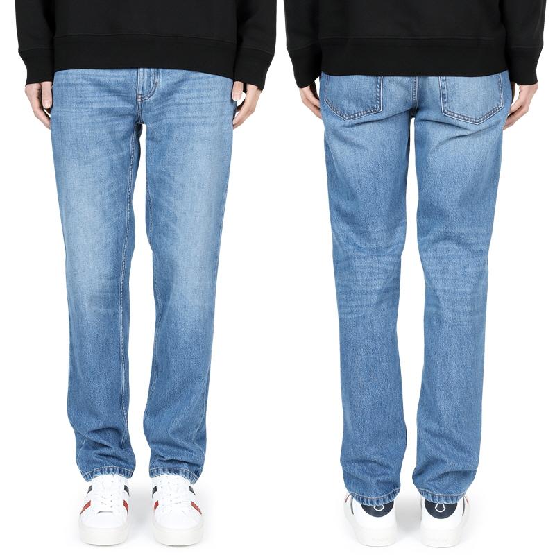 Zegna Men’s Regular Fit Washed Blue Denim Jeans UFIJ3A9 508 004