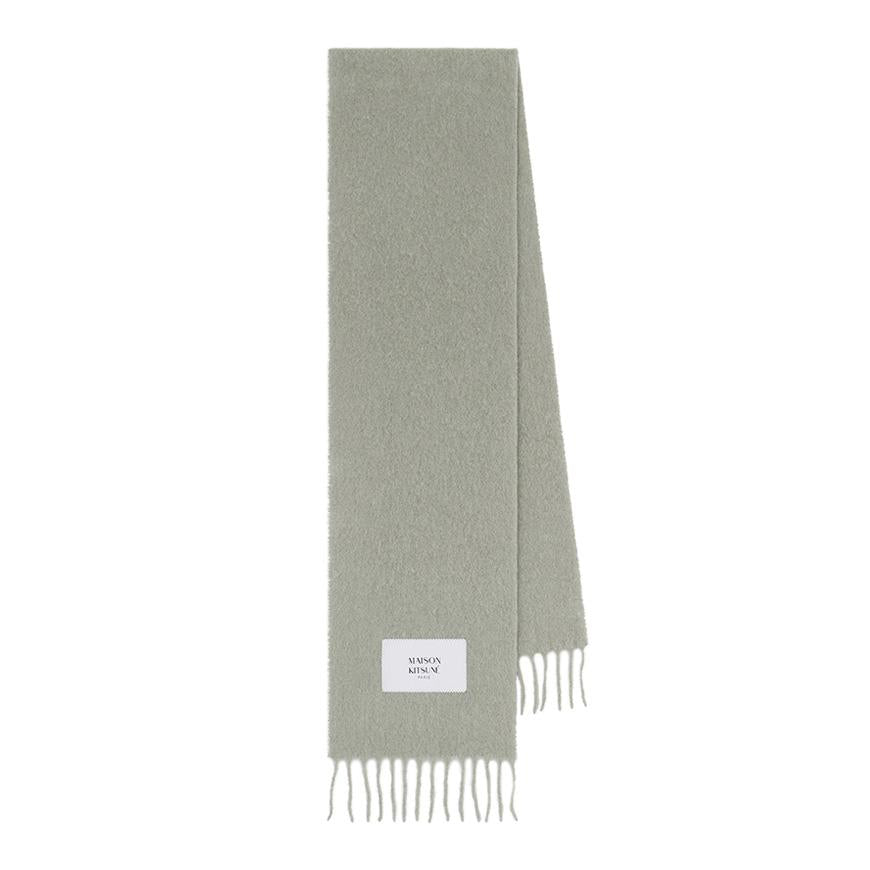 Maison Kitsune Unisex Alpaca Scarf Muffler, Beige LM06206 WA0022 P131