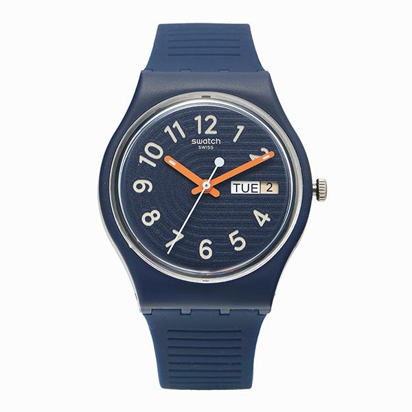 Swatch Women’s Watch Urethane Band Rub SO28I700 ESSENTIALS TRENDY LINES AT NIGHT