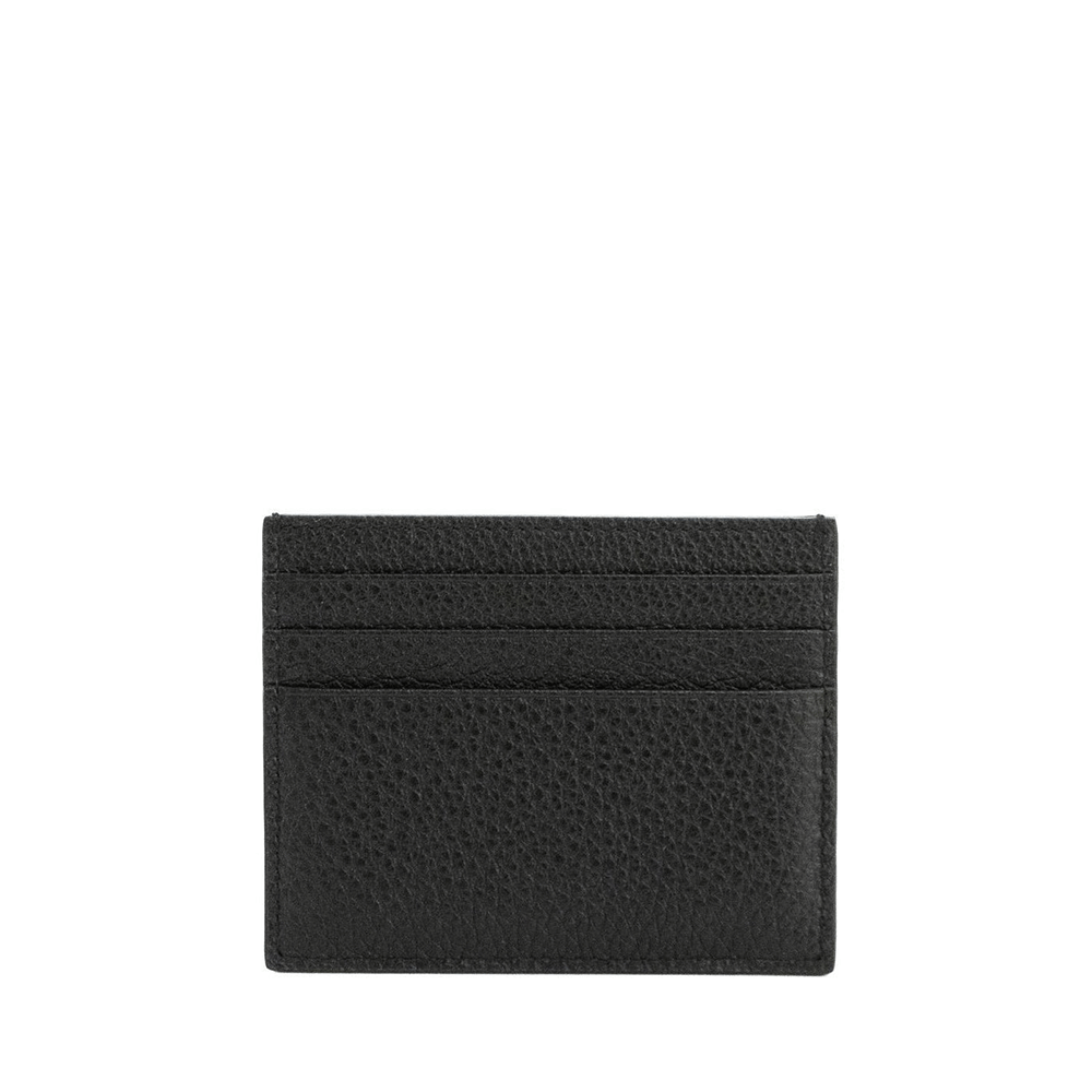 PRADA Triangle Logo Black Unisex Card Holder 2MC025