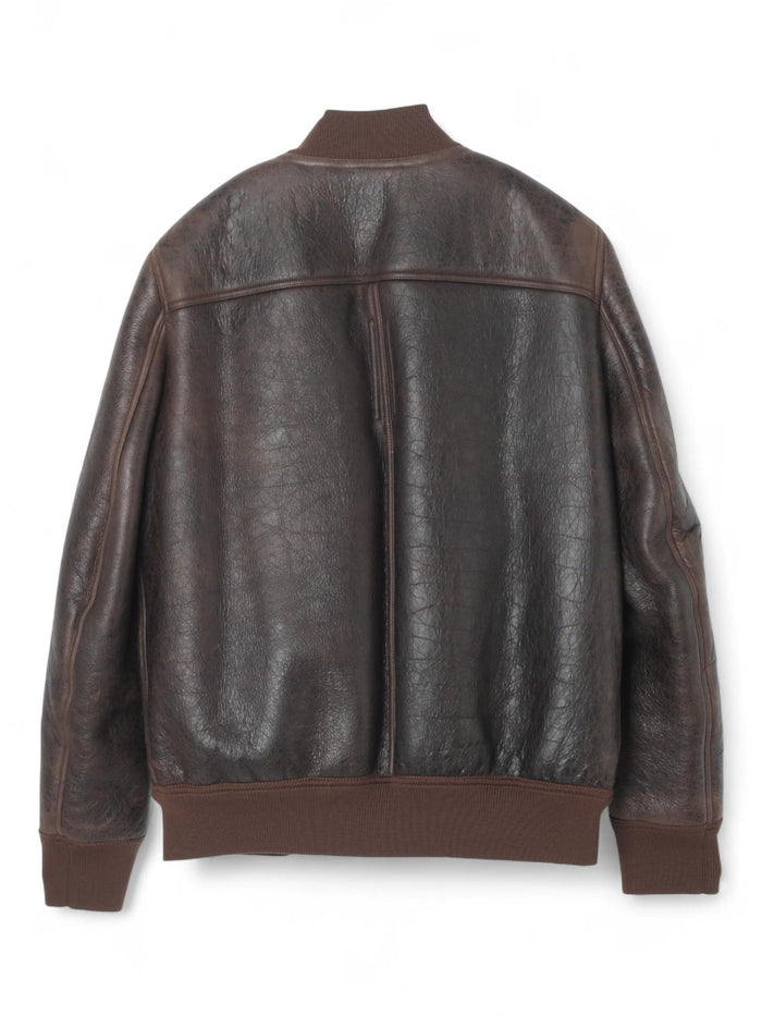 Rick Owens Men's Reversible Lamb Shearling Classic Flight Jack RU02C7789 LSHB 04