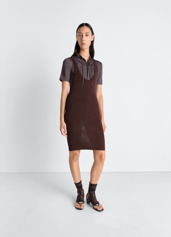 Lemaire Midi Dress DR1153 LK1020 523 FIG DOM