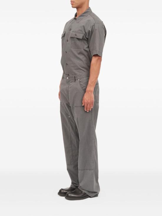 MM6 Straight Leg Classic Pants for Men SH0LA0034 M35741 855 ANTHRACITE DOM
