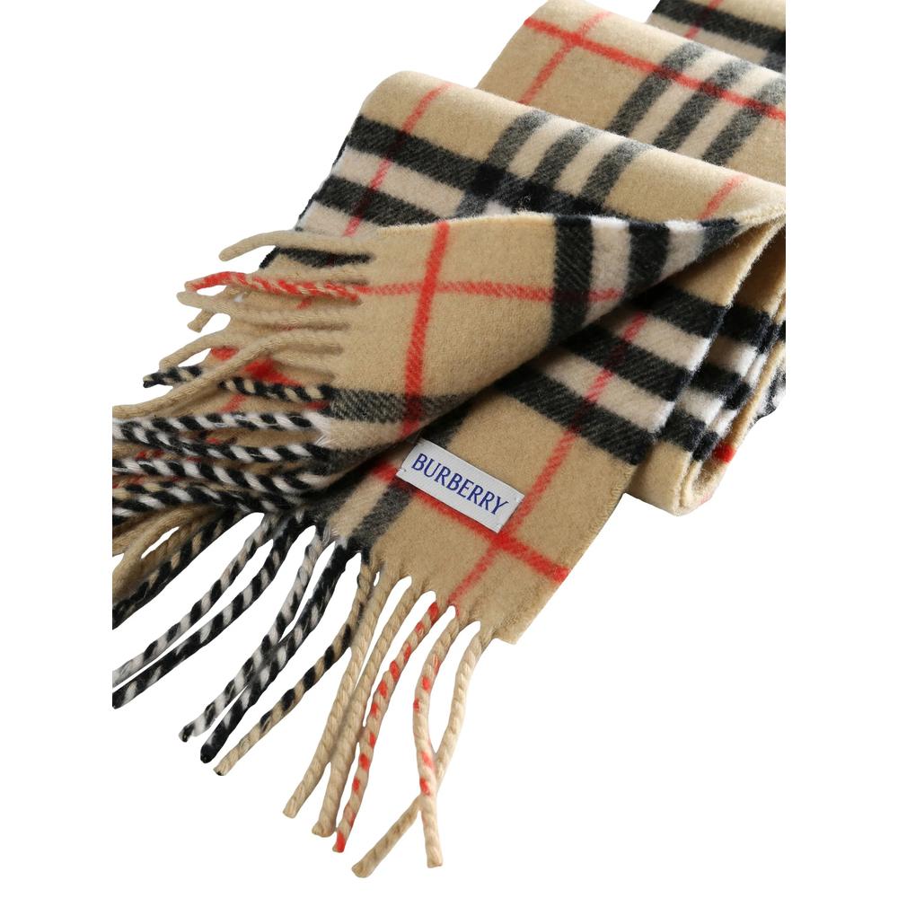 BURBERRY Check Cashmere Scarf Tan/Brown Men's