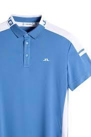 J LINDEBERG Federal Blue Polo Shirt GMJT14658 O228