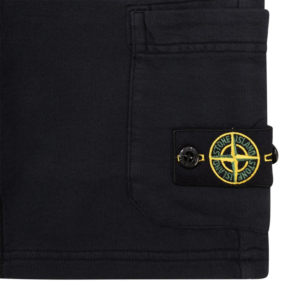 STONE ISLAND Black Cotton Kids Women’s Shorts K1S166200006 S0040 V0029