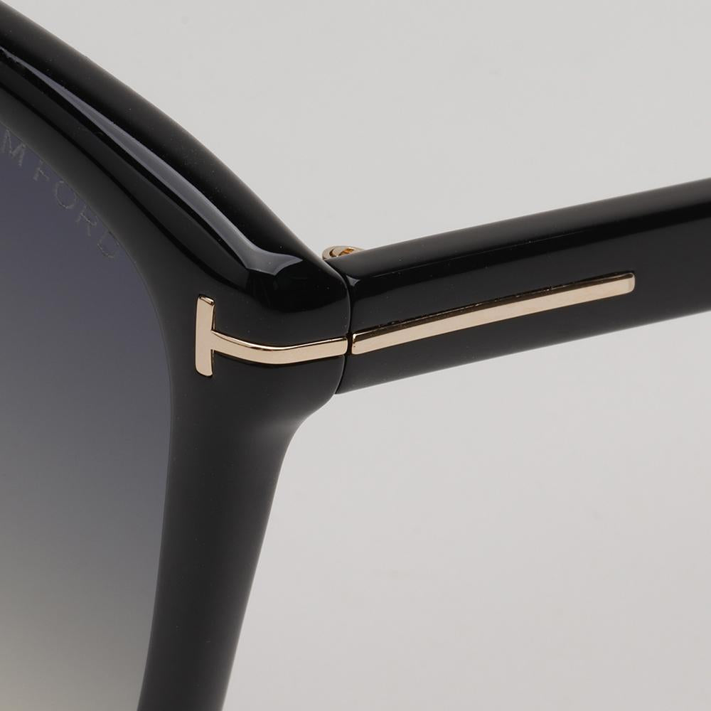TOM FORD Acetate Square Sunglasses Asian Fit Oversized Unisex TF1054K 01B