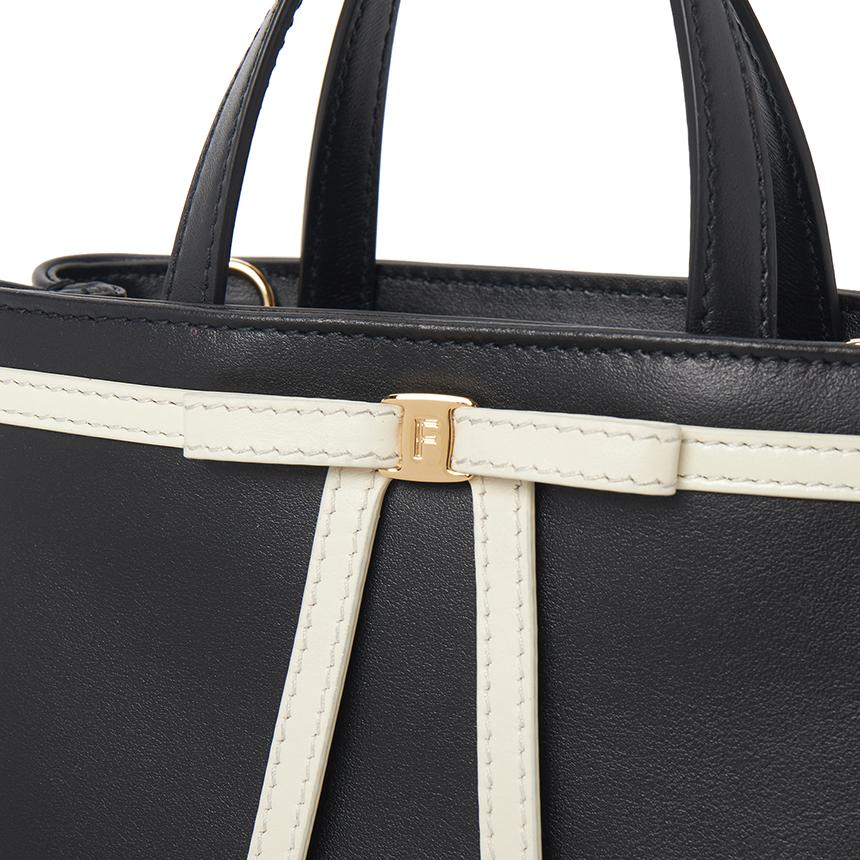 Ferragamo Mini Bow Leather Tote Bag for Women 221080 0790190