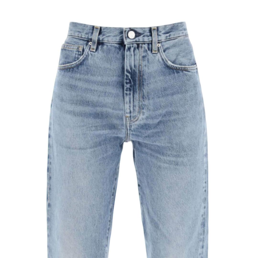 Toteme Twisted Seam Blue Denim Jeans Women’s 222232741