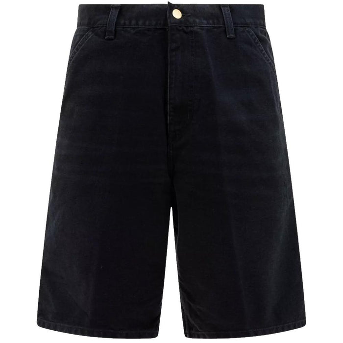 Carhartt Logo Patch Relaxed Fit Single-Knee Black Shorts I034797 894O