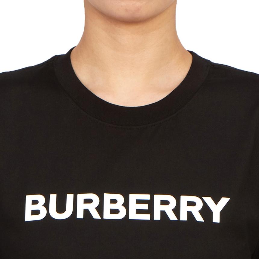 BURBERRY Black Cotton Short Sleeve T-Shirt Women’s MARGOT