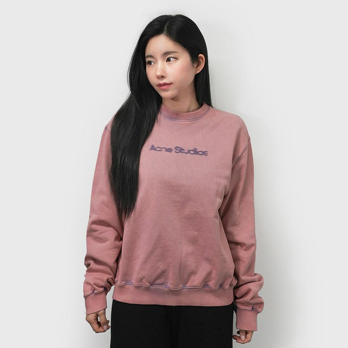 Acne Studios Faded Purple Blur Logo Sweatshirt AI0141 CUE