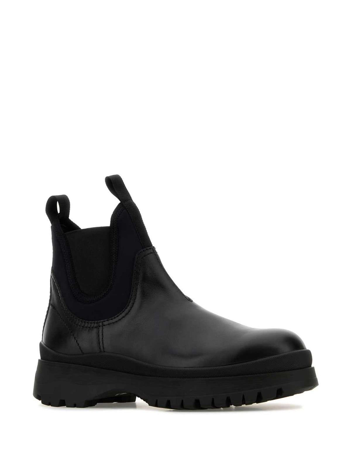 PRADA Leather Ankle Chelsea Boots for Men