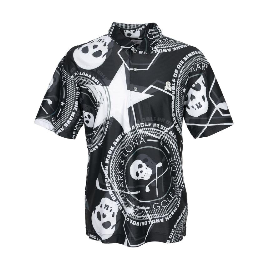 MARK&LONA Men’s Golf Polo Short Sleeve T-Shirt Black