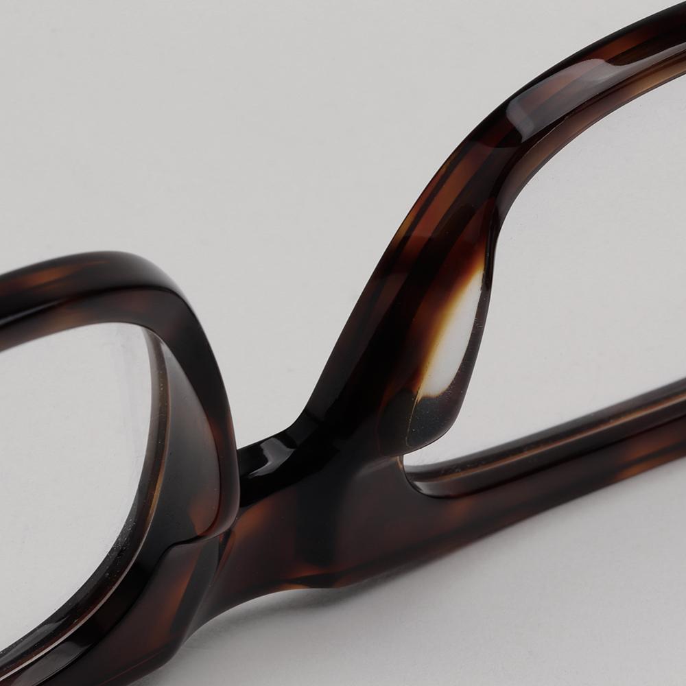 CELINE Thick Square Tortoise Acetate Eyeglass Frames Unisex CL50033I 054